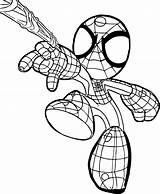 Spiderman Araña Clipartmag Puerco sketch template