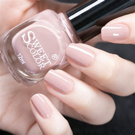 environmental pink nail polish shimmer spa nude pink durable quick