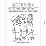 Coloring Skills Social Book sketch template