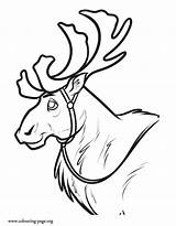 Frozen Coloring Pages Sven Disney Colouring Printable Kids Reindeer Color Index Character Print Princess Books sketch template