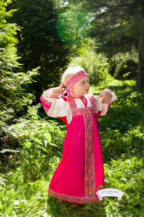 traditional russian dress dunyasha for woman folk