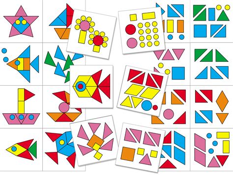 geometric shape picture making activity  preschoolers teachersmagcom