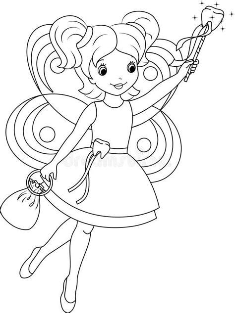printable tooth fairy coloring pages ideas