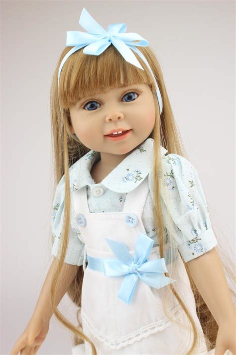 Bebe 45 Cm 18 Inch American Girl Doll Princess Doll Full Body Vinyl
