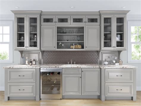 roosevelt dove gray pre assembled kitchen cabinets  rta store