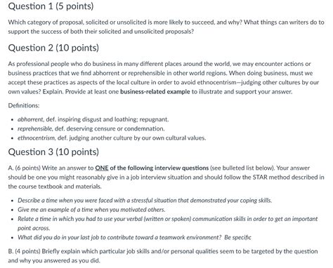 solved question   points  category  proposal cheggcom