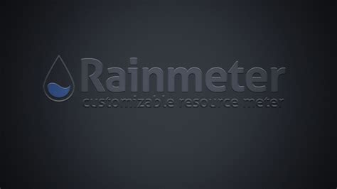 rainmeter word in dark ash background hd rainmeter