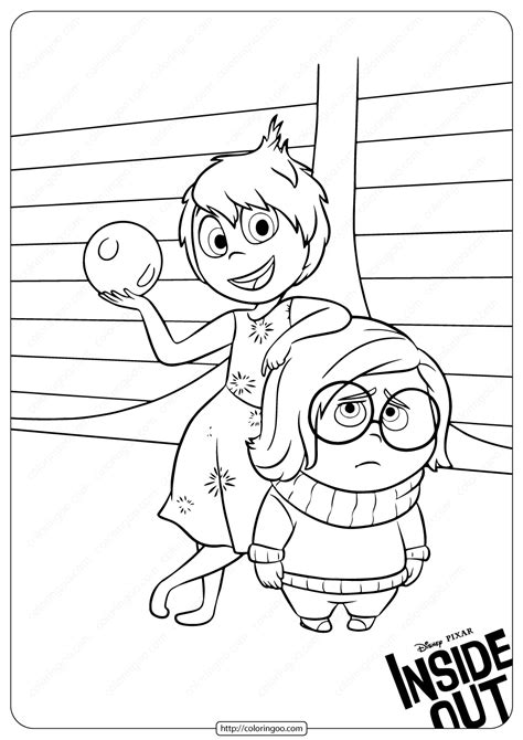 printable   joy  sadness coloring pages