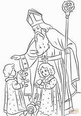 Nikolaus Ausmalbilder Sinterklaas Nicola Children Kleurplaten Ausmalbild Pobarvanka Bischof Malvorlage Advent Sankt Ideeën Catholic Sint Adventni Malvorlagentv Dessin Sv Crafts sketch template