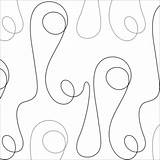 Loops Quilting Pantograph sketch template