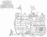 Coloring Uncle Grandpa Sheet Kids Pages Granpa Playing Learning sketch template