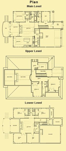 bedroom house plans    story timber frame home