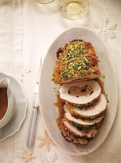 stuffed turkey roast with sausage and pistachios ricardo in 2020