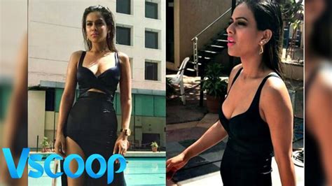 Sex Siren Nia Sharma Goes Bold With Black Vscoop Youtube