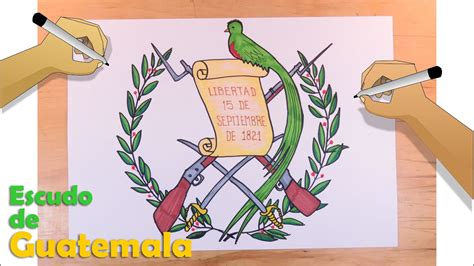 Aprende A Dibujar El Escudo Nacional De Guatemala Youtube