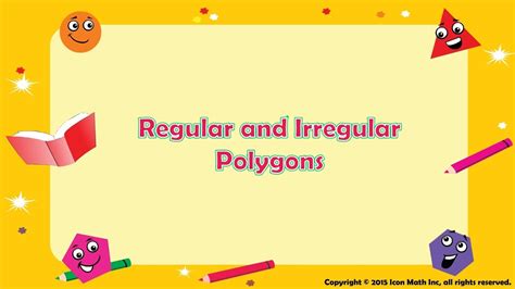 regular irregular polygons youtube
