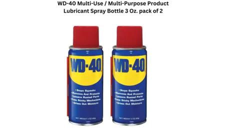 Wd 40 Multi Use Multi Purpose Product Lubricant Spray Bottle 3 Oz