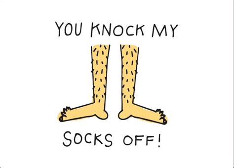 items similar to you knock my socks off card on etsy