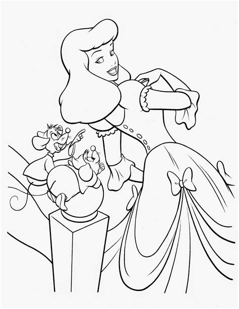coloring pages cinderella  printable coloring pages