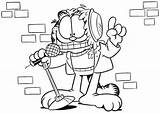 Garfield Coloring Pages Cartoon Color Character Comedian Printable Sheets Comediante Kids Characters Para Colorear Cartoons Print sketch template