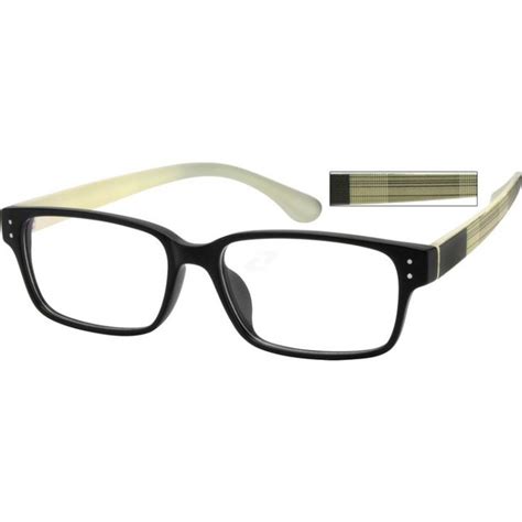 black rectangle glasses 256221 zenni optical eyeglasses zenni