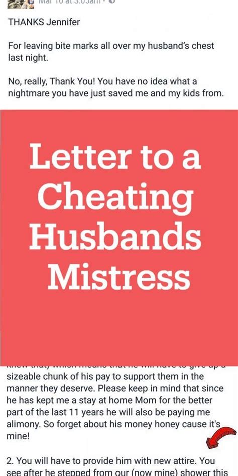 letter   cheating husbands mistress letter    letter
