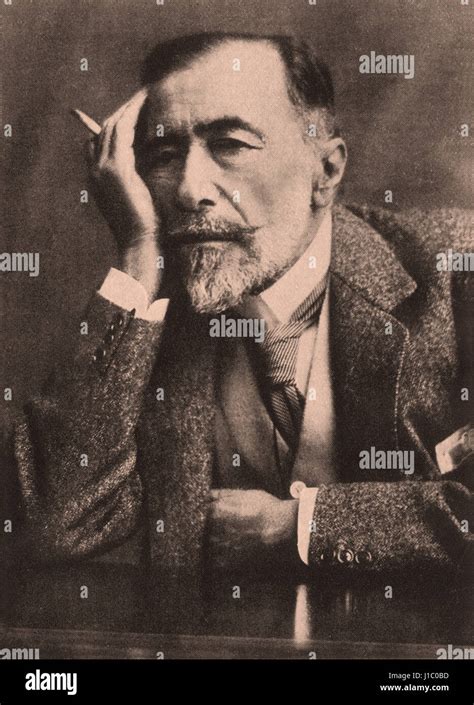 joseph conrad   polish british writer  novelist portrait  stock photo alamy
