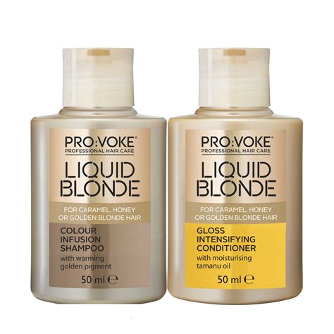 Liquid Blonde Shampoo And Conditioner Pro Voke Hair