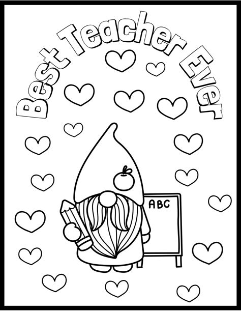 teacher appreciation coloring pages hourfamilycom