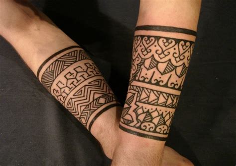 Traditional Tribal Band Tattoos On Forearms Tattooimages