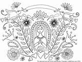 Mary Coloring Mother Pattern Printable Crafty Virgin Embroidery Craftychica Pages Catholic Chica Patterns Mexican Birthday Happy Murillo Cano Choose Board sketch template