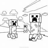 Coloring Creeper Creepers Mine Magma Xcolorings Mob Characters sketch template