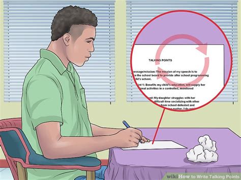 write talking points  steps  pictures wikihow