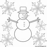 Coloring Snowflake Pages Printable Snowflakes Snowman Kids Template Snow Flake Print Easy Color Drawing Colouring Templates Preschoolers Nose Crafts Getdrawings sketch template