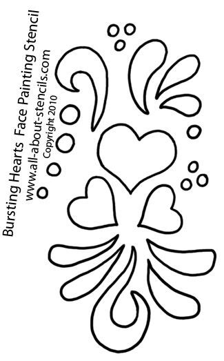 printable face painting template  printable templates