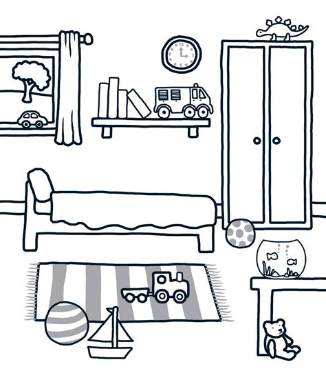 beautiful  modern bedroom coloring pages bedroom drawing