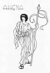 Athena Greek Coloring Pages Mythology Goddess Gods Goddesses Quotes Popular Quotesgram Coloringhome sketch template