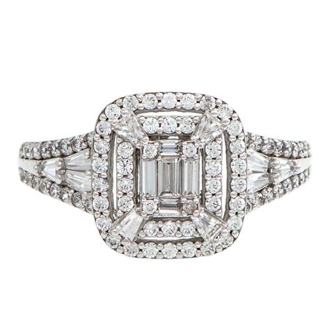 White Gold 9kt Ring With Cubic Zirconia Michalis Diamond Gallery