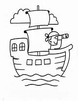 Piratenschiff Ausmalbilder Piraten Malvorlagen Schiff Drucken Pirat sketch template
