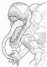 Venom Spiderman Carnage Ronniesolano Ausmalbild Coloringhome Dinosaur Head sketch template