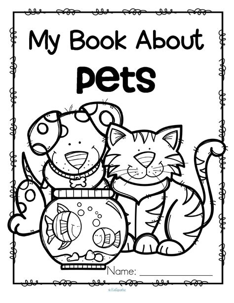 pets activity printables  preschool read color  draw   book