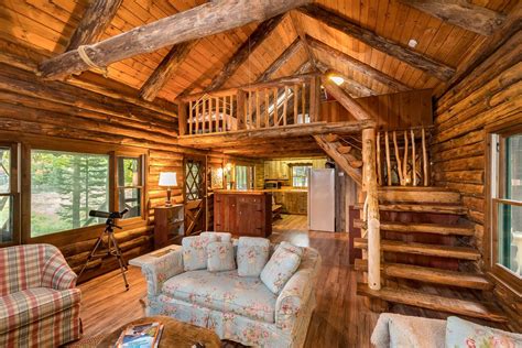 lakefront log cabin rental set  forestry  adirondack park  york log cabin homes cabin