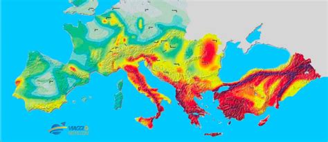 mappa sismica  europa quali sono le nazioni piu  rischio terremoto