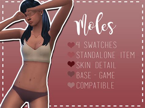 my sims 4 blog moles freckles hair recolor and sim by