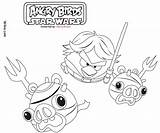 Angry Birds Wars Star Coloring Pages Ausmalbilder Bird Movie Sister Kids Brilliant Watched Idea Had When sketch template