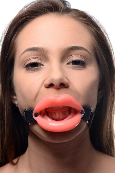 sissy mouth gag pink silicone lips black strap on literotica