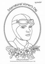 Earhart Banneker Alphamom Honouring Científico Plastica Bordado Paz Páginas Aviadoras sketch template