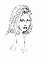 Buffy Slayer Coloring sketch template