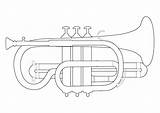 Coloring Trumpet Pages sketch template