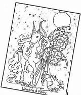 Unicorn Fairy Coloring Pages Fairies Unicorns Uploaded Choose Board sketch template